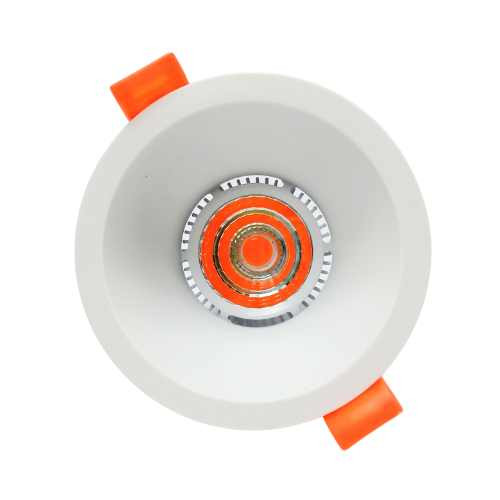 Aro Circular Fijo GU10 Blanco Mate 75mm