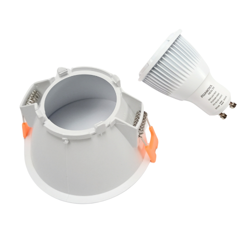 Aro Circular Fijo GU10 Blanco Mate 85mm