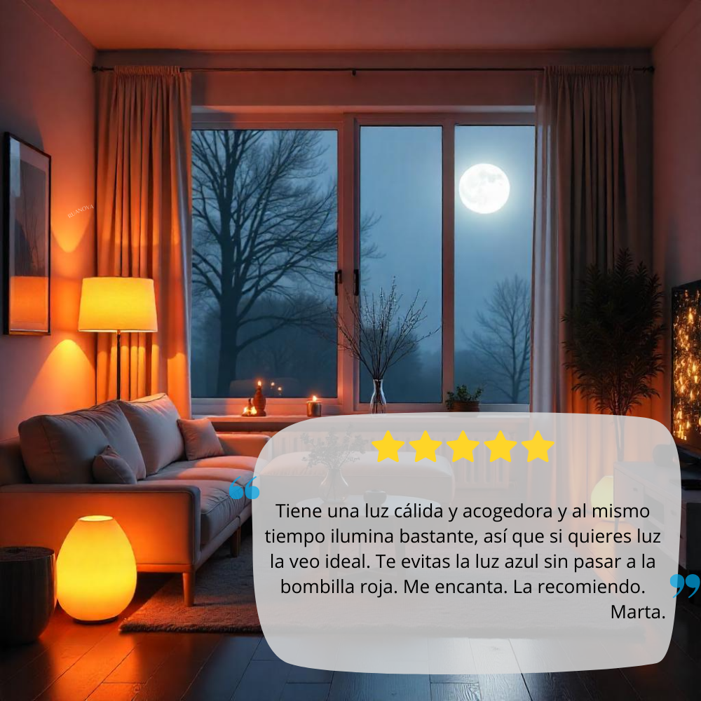 Bombilla BIO LED Luz Naranja 1800K Flicker FREE - E27