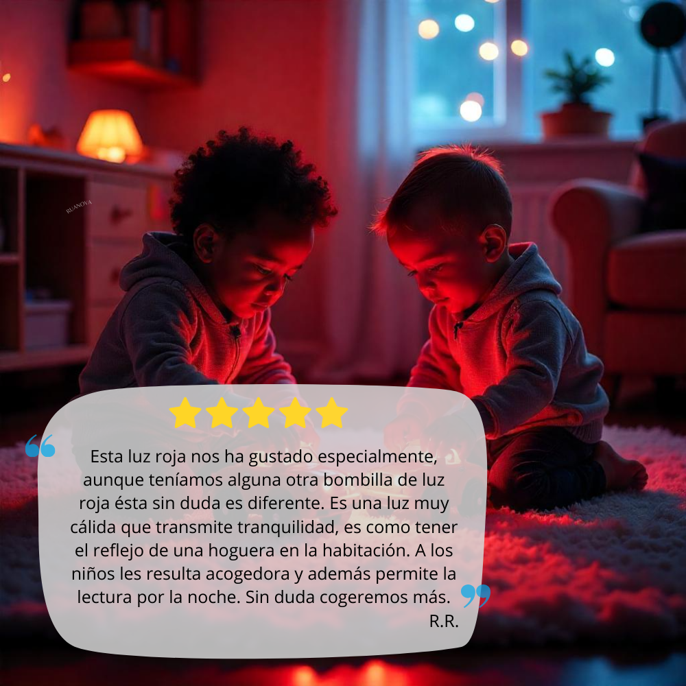 Bombilla BIO LED Luz Roja Flicker FREE - E27