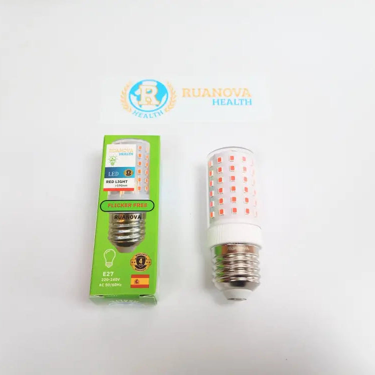 Bombilla Led Luz Roja Bio Flicker Free (Sin Parpadeo) E27 8W (Equivale A 60W)