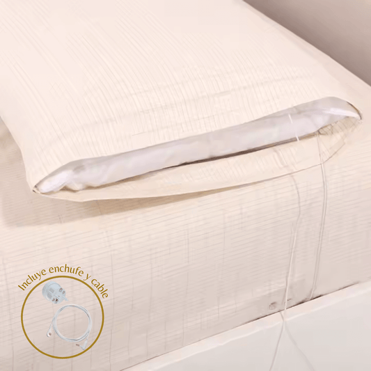 Kit Funda Almohada Grounding (Cable + Enchufe Pines de Plástico)