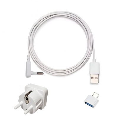 Cable USB Grounding | Conecta a Tierra tus Dispositivos (Enchufe + Adaptador USB-C)