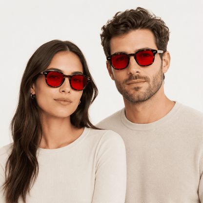 Lentes Rojas Carey Bloqueo Luz Azul – Mejora tu Sueño y Salud