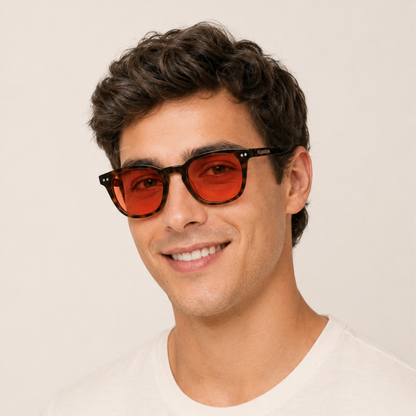 Lentes Rojas Carey Bloqueo Luz Azul – Mejora tu Sueño y Salud