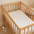 Kit drap-housse pour lit bébé avec mise à la terre (câble + fiche à broche en plastique)