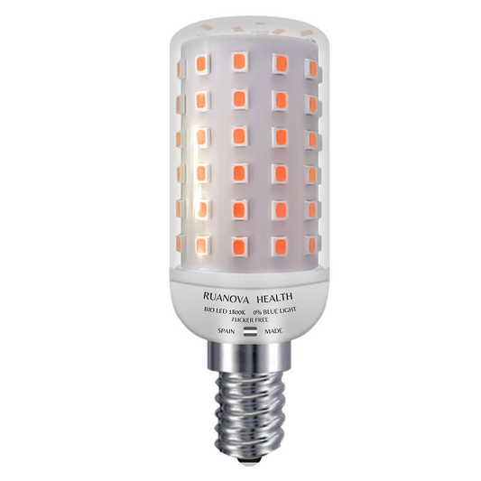Bombilla BIO LED Luz Naranja 1800K Flicker FREE - E14