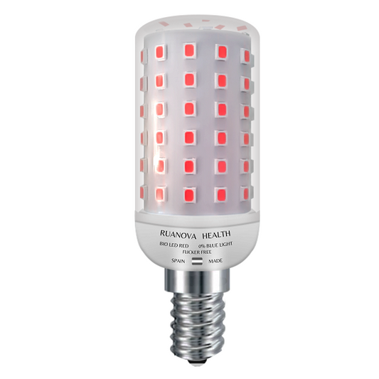Bombilla BIO LED Luz Roja Flicker FREE - E14