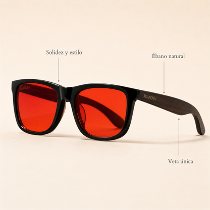 Lunettes Rouges pour bloquer la lumière bleue - Améliorez votre sommeil et votre santé