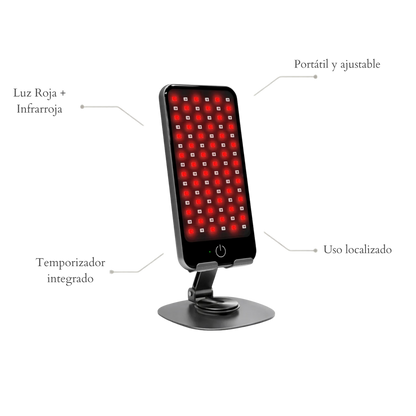 Panneau de luminothérapie rouge et infrarouge portable