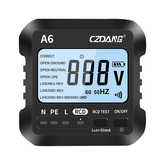 Comprobador Digital de Toma Tierra Grounding