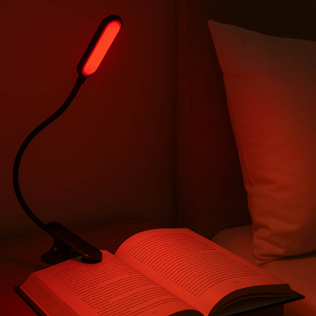Lámpara de Lectura Luz Roja / Ámbar - Certificada sin Luz Azul