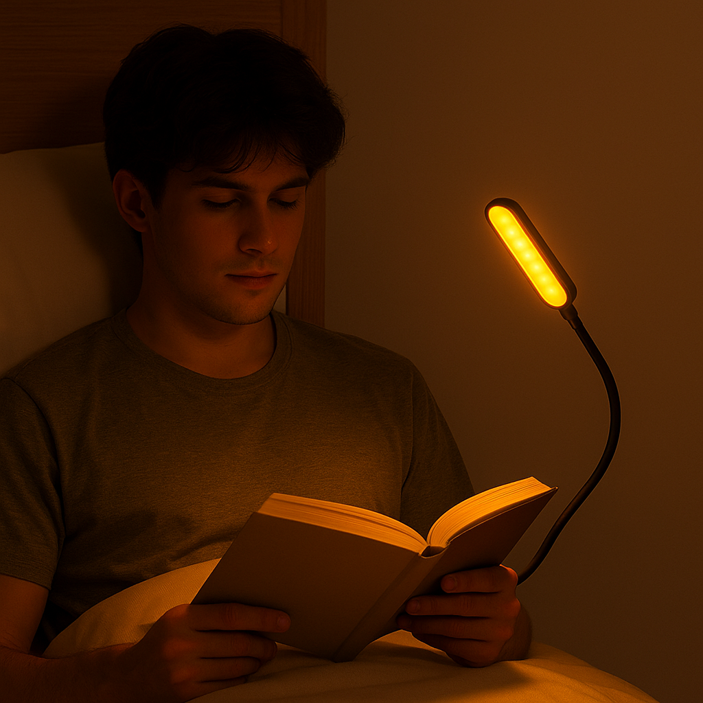 Lámpara de Lectura Luz Roja / Ámbar - Certificada sin Luz Azul