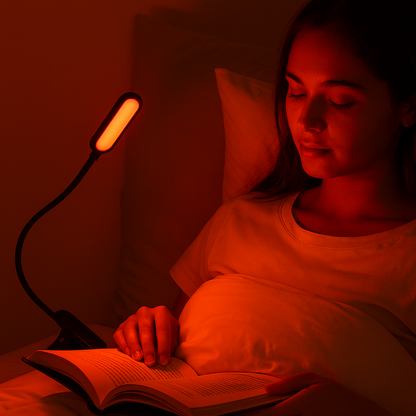 Lámpara de Lectura Luz Roja / Ámbar - Certificada sin Luz Azul