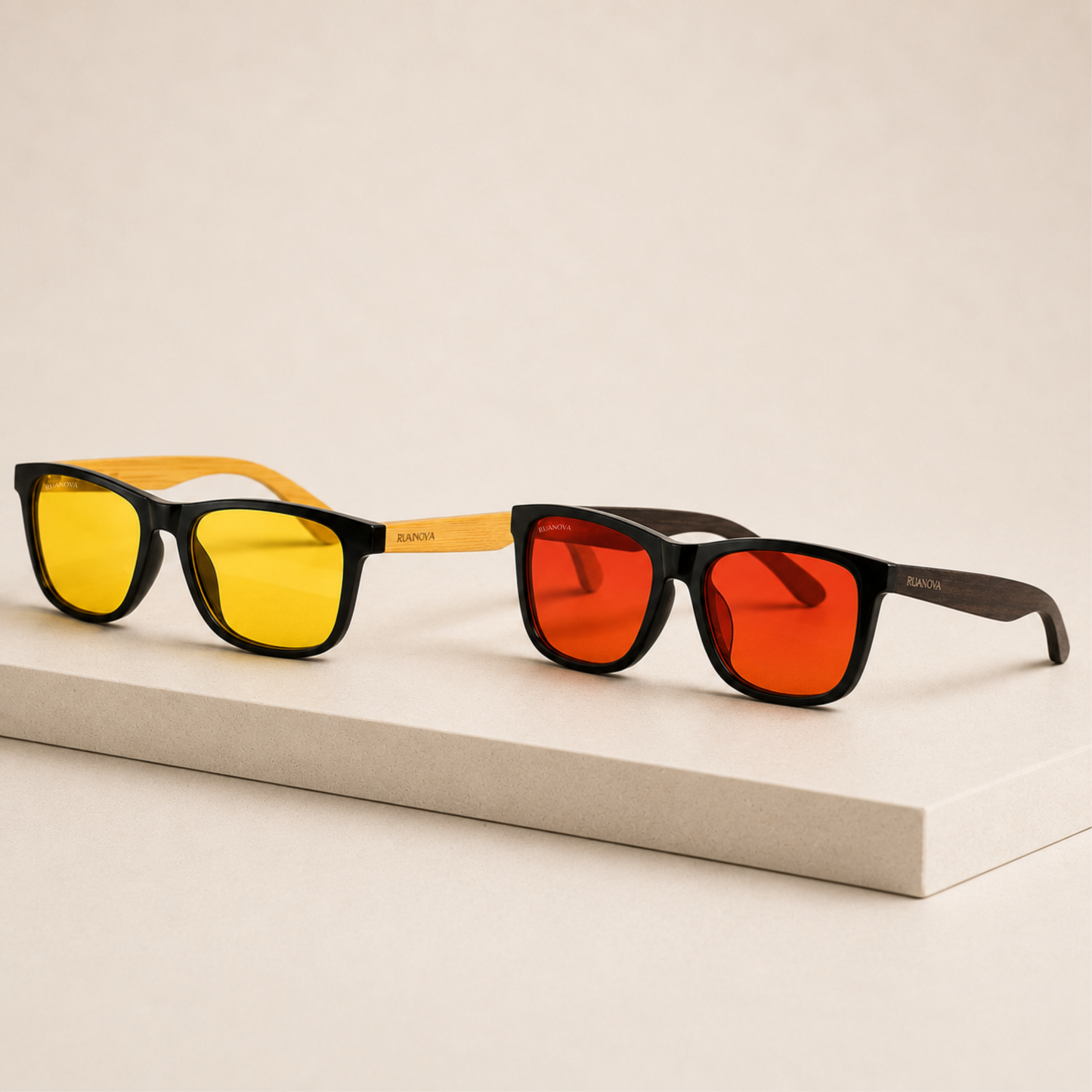 Pack lentes día y noche: ébano y bambú