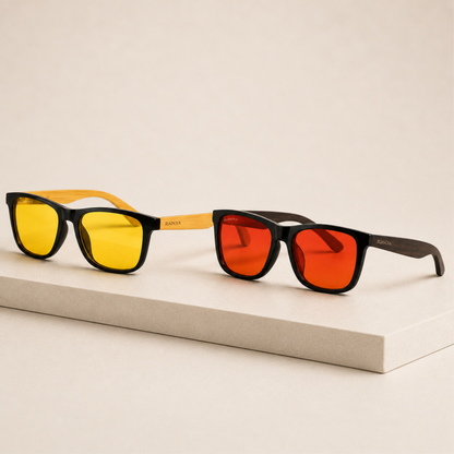 Pack lentes día y noche: ébano y bambú