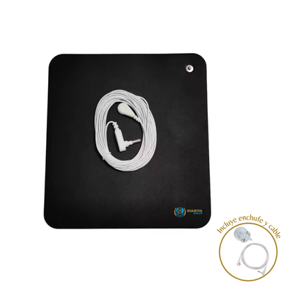 Kit Alfombrilla Grounding para Ratón (Cable + Enchufe Pines de Plástico)