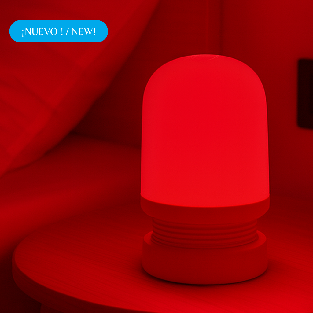Luz Nocturna Táctil de Luz Roja / Ámbar Crepuscular