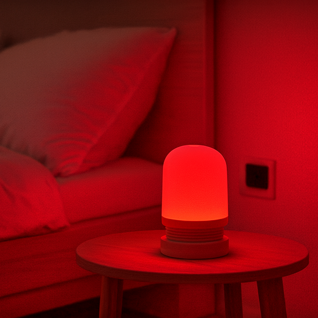 Luz Nocturna Táctil de Luz Roja / Ámbar Crepuscular