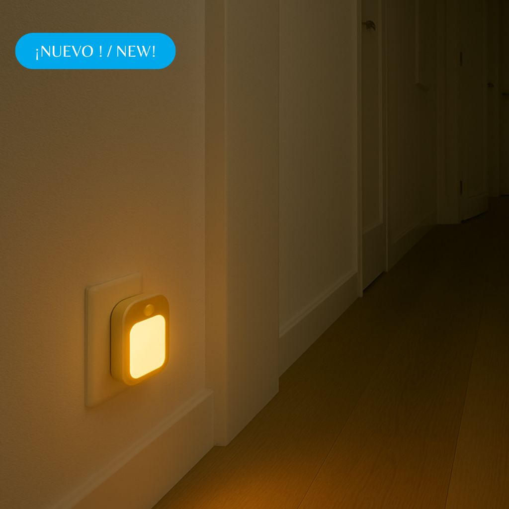 Luz Nocturna con Sensor y Modo Automático Enchufable (220V)