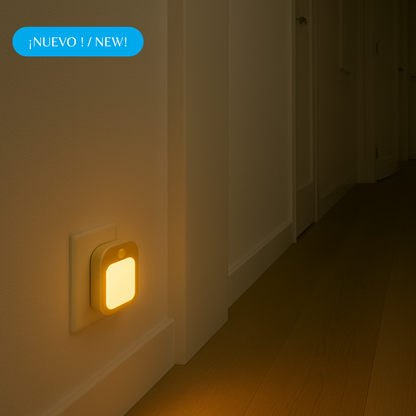 Luz Nocturna con Sensor y Modo Automático Enchufable (220V)