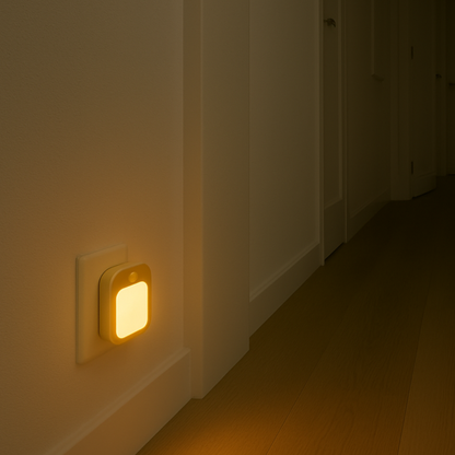 Luz Nocturna con Sensor y Modo Automático Enchufable (220V)