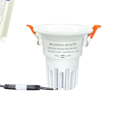Spot encastré à LED BIO, lumière rouge, sans scintillement, diamètre de découpe 75 mm