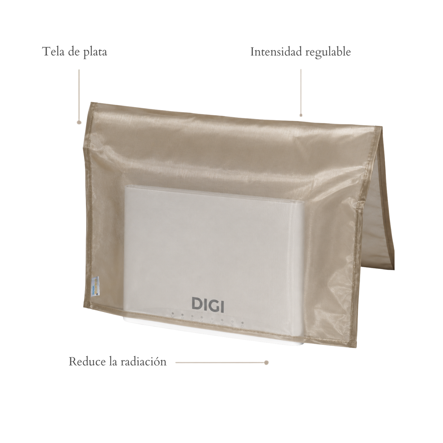 Silver WiFi Protective Bag | Reduces Radiation by Regulating Router Power