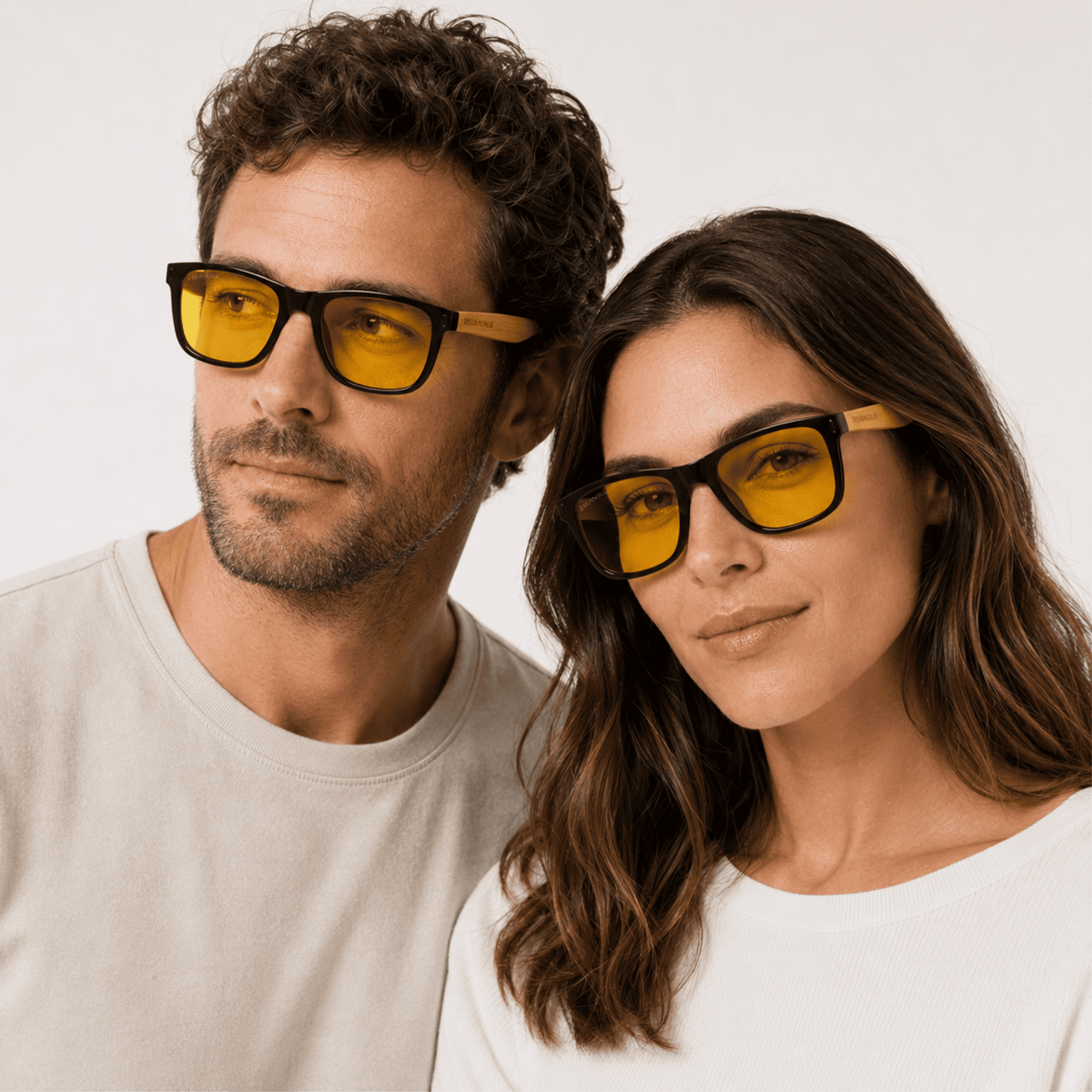 Lentes Amarillas Bambú: Protección Diurna Luz Azul – Cuida tus Ojos y tu Sueño