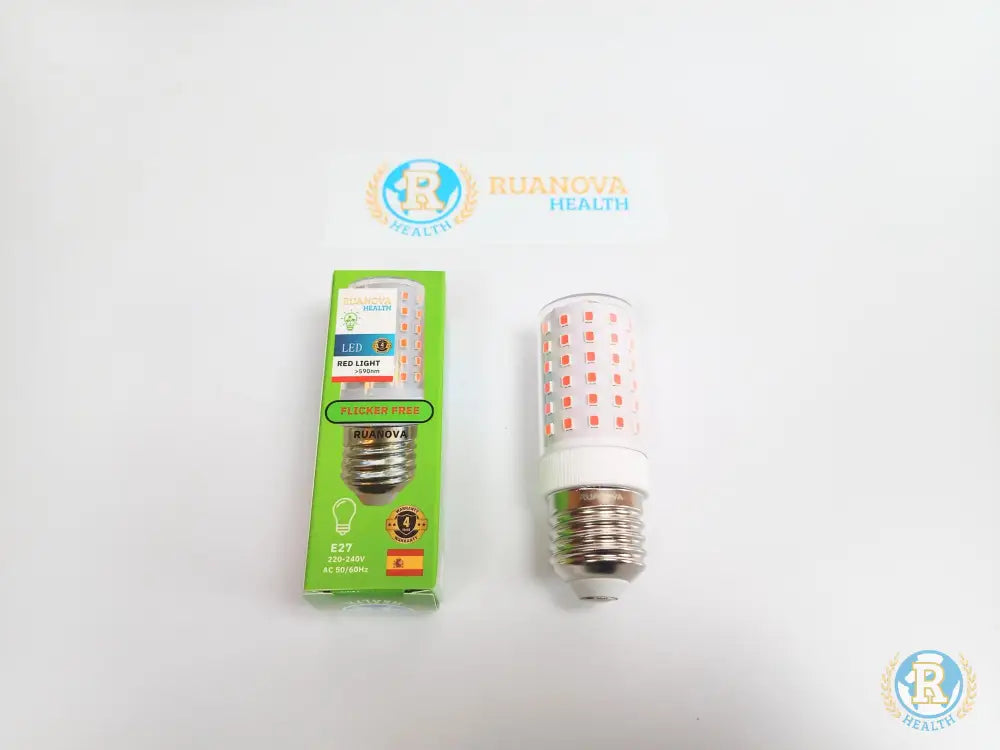 Bombilla Led Luz Roja Bio Flicker Free (Sin Parpadeo) E27 8W (Equivale A 60W)