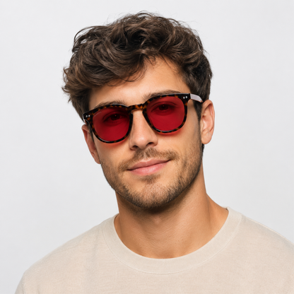 Lentes Rojas Carey Bloqueo Luz Azul – Mejora tu Sueño y Salud