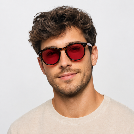 Lentes Rojas Carey Bloqueo Luz Azul – Mejora tu Sueño y Salud
