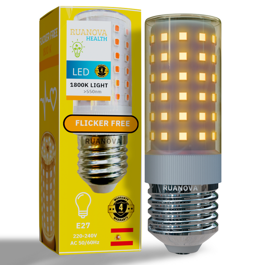 Bombilla BIO LED Luz Naranja 1800K Flicker FREE (Sin parpadeo)