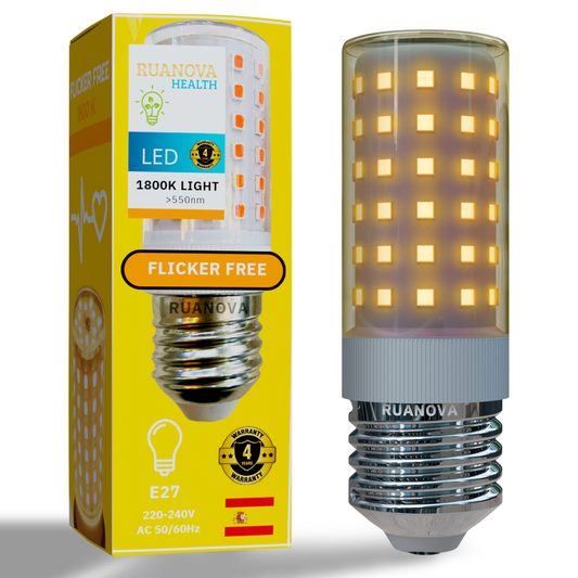 Bombilla BIO LED Luz Naranja 1800K Flicker FREE (Sin parpadeo)