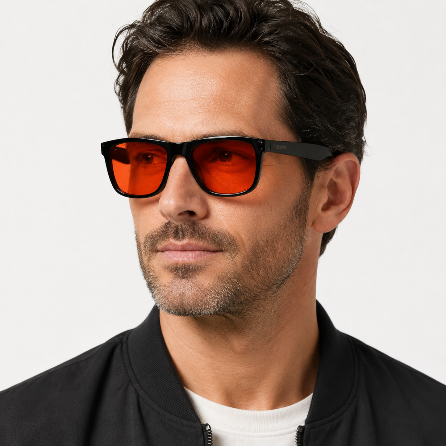 Lentes Rojas Ébano: Bloqueo Luz Azul – Mejora tu Sueño y Salud