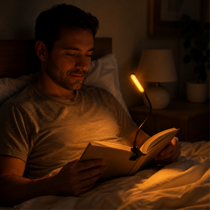 Lámpara de Lectura Luz Roja / Ámbar - Certificada sin Luz Azul
