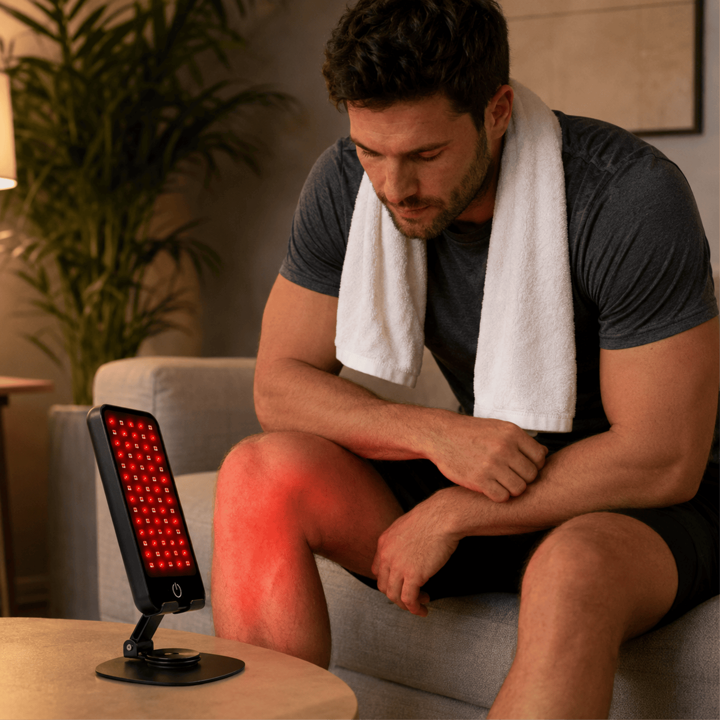 Panneau de luminothérapie rouge et infrarouge portable