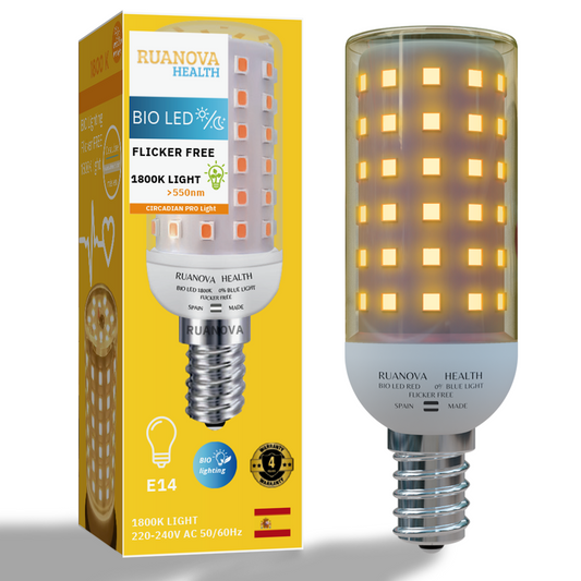 BIO LED Red Light Bulb Flicker FREE (No flicker)