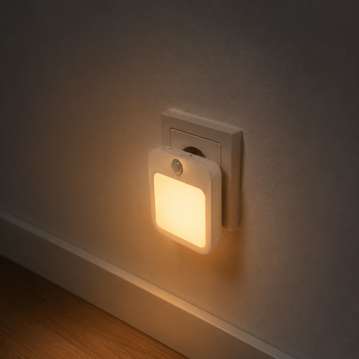 Veilleuse à brancher avec capteur et mode automatique (220 V)