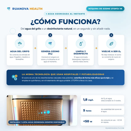 Machine de nettoyage professionnelle avec générateur d'ozone sur site UTOPIA