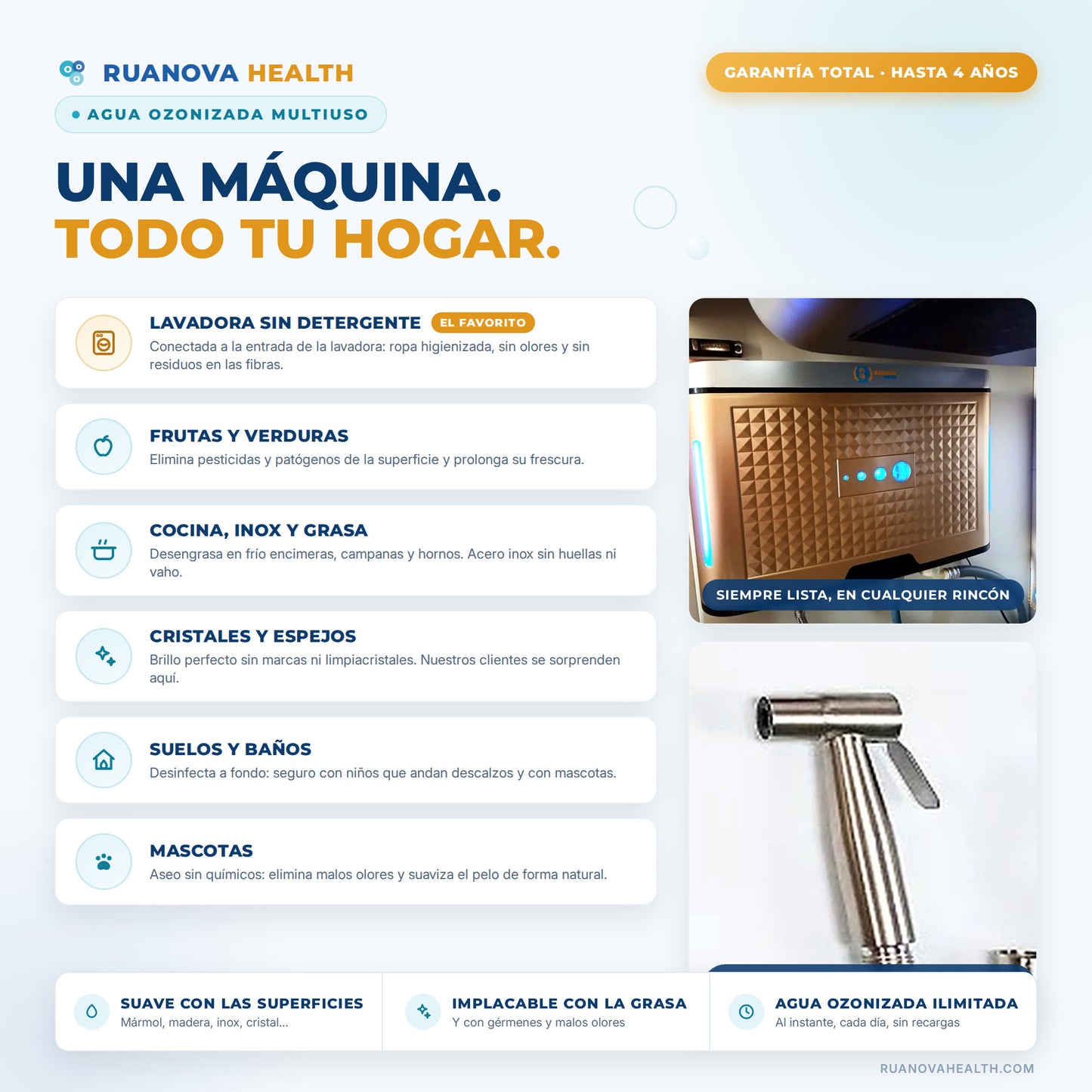 Machine de nettoyage professionnelle avec générateur d'ozone sur site UTOPIA