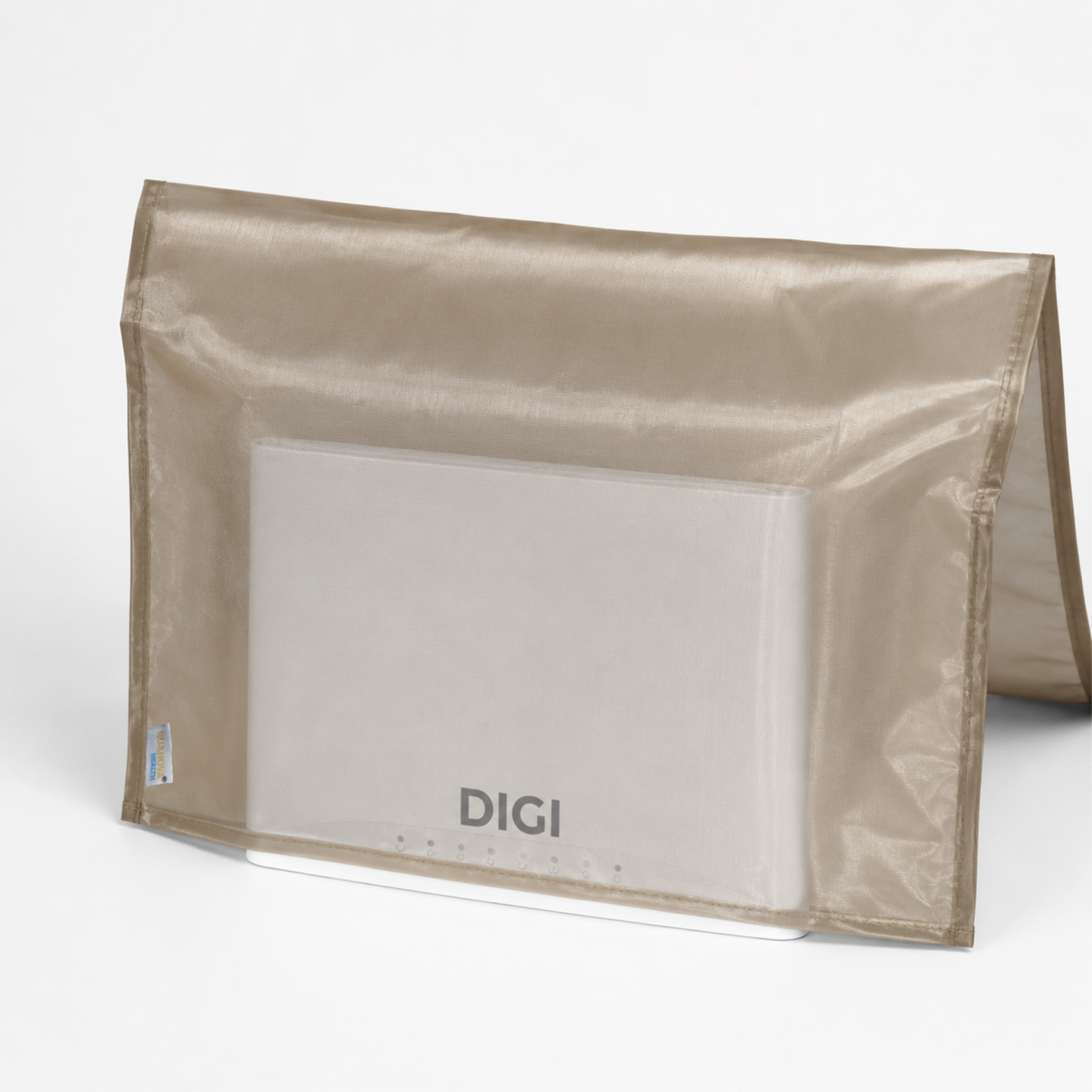 Protection de routeur Wi-Fi en tissu argenté véritable - Limiteur de puissance