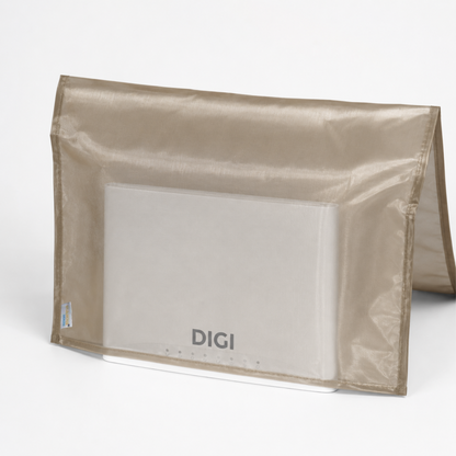 Protection de routeur Wi-Fi en tissu argenté véritable - Limiteur de puissance